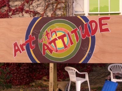 ©2012-Cathy Read Art - Graffiti Wall at Art in Woodstock - Approx 16ft x 3 ft