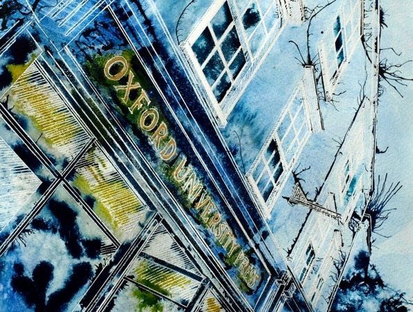 Cathy Read - Artist - Oxford University Press Bookshop Painting