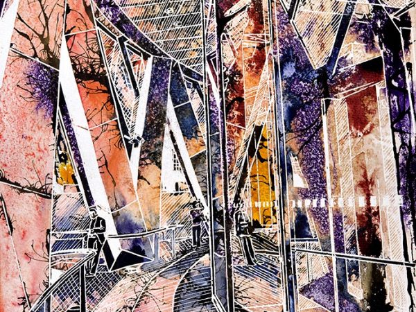 Cathy Read- Artist - Under the Gherkin Painting