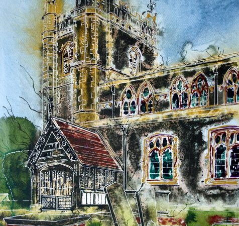 ©2016-Cathy Read- Beaconsfield Church - finished painting