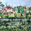 Finished Scotney Castle painting on Landscape-Artist-of-the-Year-Scotney-Castle-Painting- ©2016-Cathy Read-Watercolour-and-Acrylic