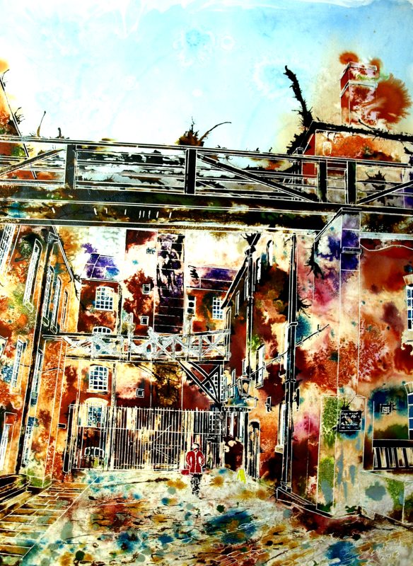 Cathy Read - Artist - Dirty Old Mill Painting