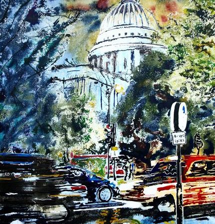 Cathy Read - Artist - Pauls-at-Night-painting