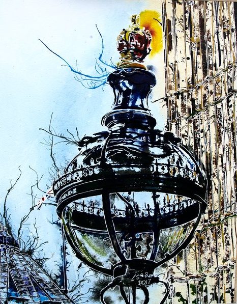 ©2017 - Cathy Read - Globe Light - 55 x 75cm_
