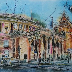 Cathy Read - Artist - Painting Colour in Manchester Central Library Painting