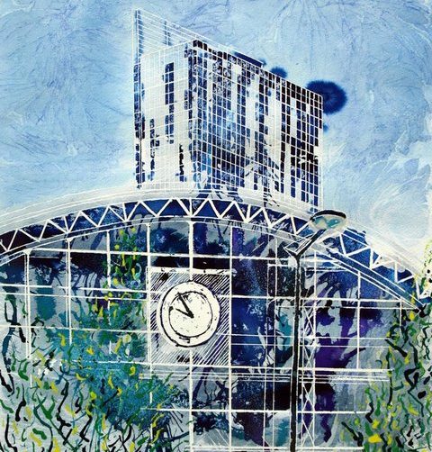 Decades Apart- ©2010 Cathy Read - Watercolour and acrylic ink - 40x50cm
