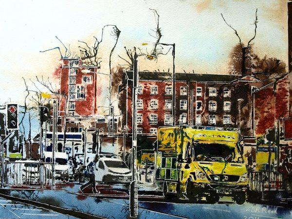 Cathy Read - Artist - Emergency Run painting