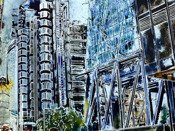 May - The Cheesegrater Couple ©2018-Cathy-Read- 50 x 40cm - £577