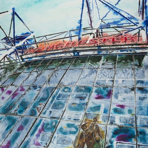Manchester Red - ©2018 - Cathy Read -81x61cm Watercolour and Acrylic Ink