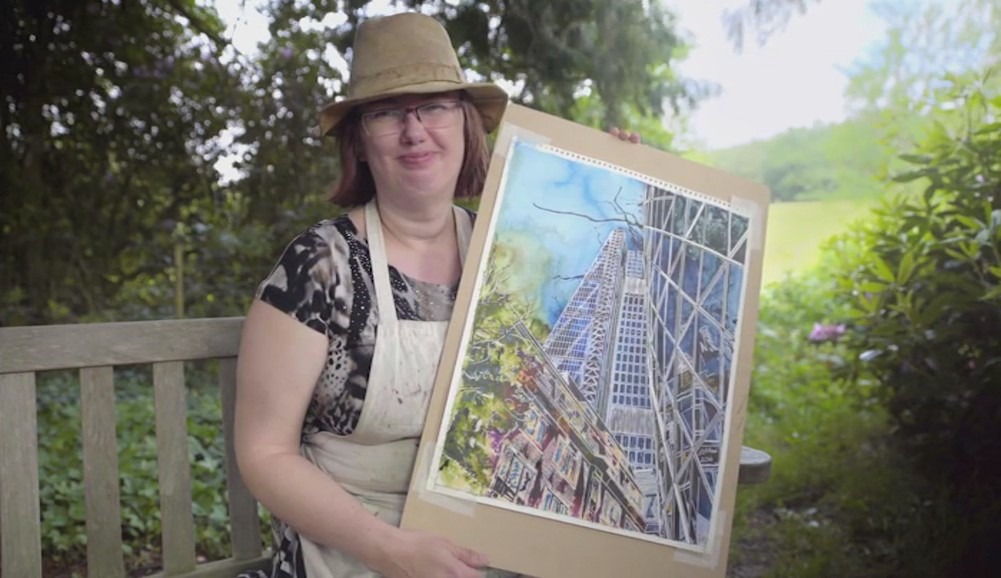 Cathy Read with Lean on Me on Landscape Artist of the Year Story Vault TV