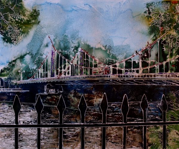 Painting of Chelsea Bridge