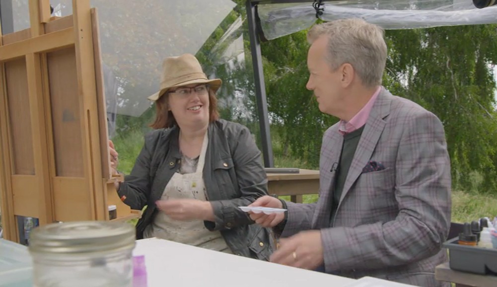 Interviewed by Frank Skinner on Sky Arts Landscape Artist of the Year. Storyvault Films