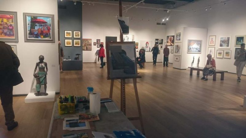 Society or Women Artists 2019 at Mall Galleries - ©2018 - Cathy Read Demo