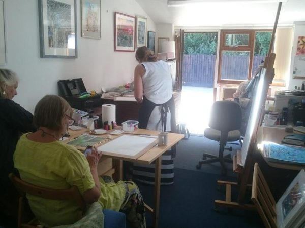 Workshop in progress ©2018 - Cathy Read - Workshop at studio - digital image 2