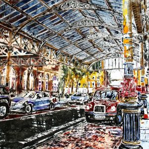 ©2017 - Cathy Read - Painting of Marylebone Station - Watercolour and Acrylic - 51 x 61cm