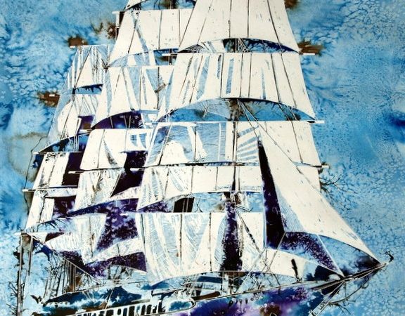 ©2014-Cathy-Read-Sea-Cloud-Watercolour-and-Acrylic-75-x-55-cm