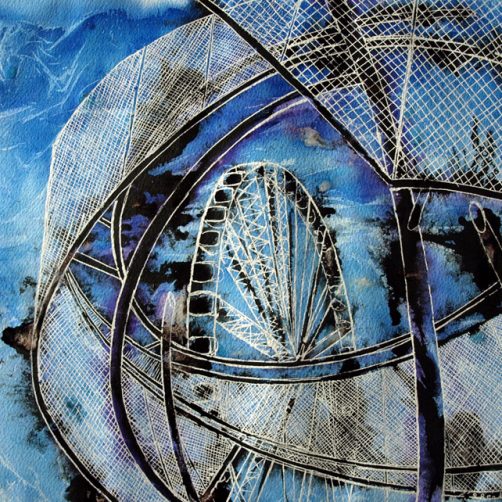 Climbing Out of Obscurity - ©2010-Cathy Read- 40.6x50.8cm