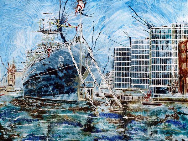 Cathy Read - Artist - HMS Belfast Painting