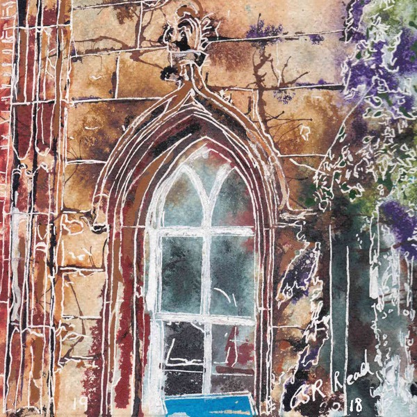 19 Arch Window - ©2018 - Cathy Read -Watercolour and Acrylic