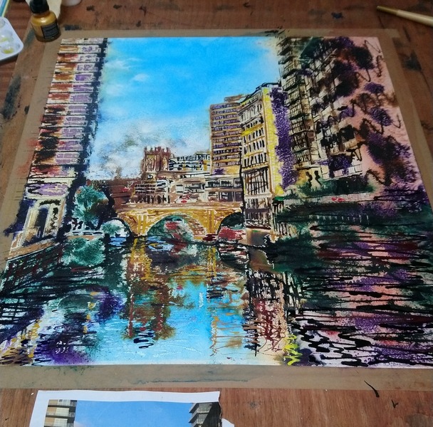 Irwell Reflections - ©2019 - Cathy Read - WIP