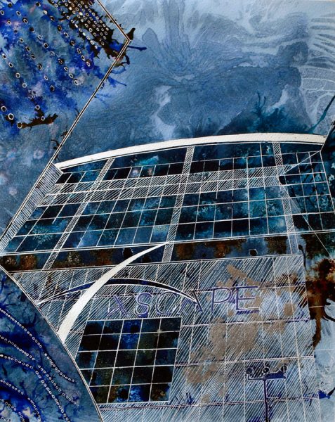 The Temple of Youth - ©2012 - Cathy Read -Mixed Media - 50x40cm