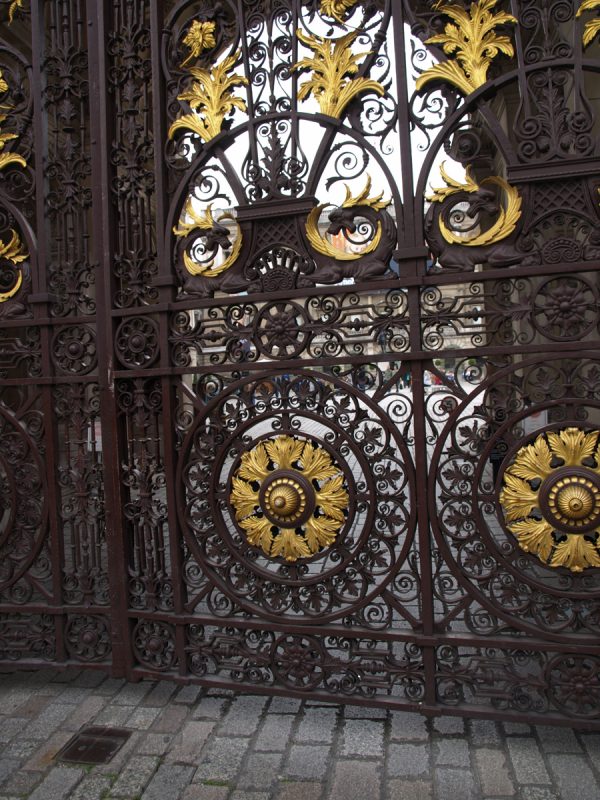 Main gates into the Royal Acadamy of Arts on Piccadilly in London