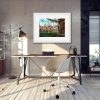 Room setting featuring Oxford, Keble College Pusey Quad Painting