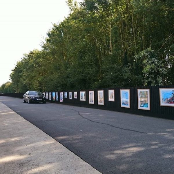 Art on the Fence Open air art exhbition featuring work by Cathy Read Art