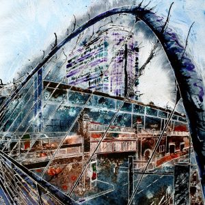 Cathy Read - Artist -Manchester's Piccadily Station Painting