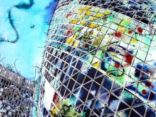 Cathy Read – Artist - Harlequin Gherkin Painting