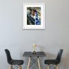 Room setting featuring Battersea Reflections Original painting by Cathy Read