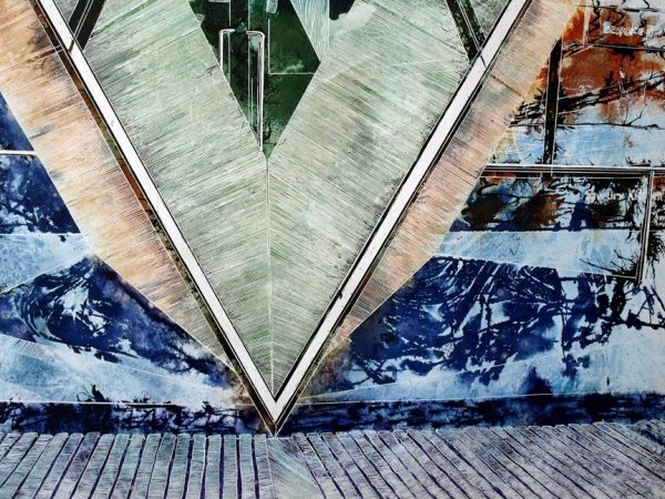 Abstract London Painting inspired by part of the Gherkin