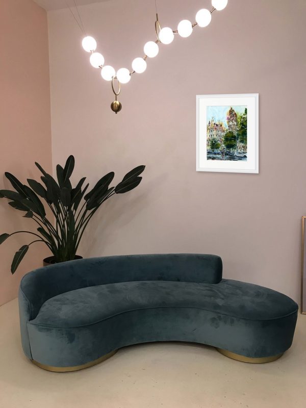 Spirit of Manchester painting by Cathy Read in Room Setting
