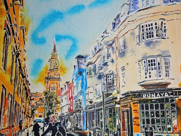 Cathy Read - Artist - Turl Street Turn = Painting