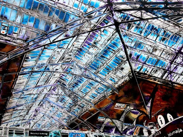 Cathy Read - Artist - Arriving at Victoria painting