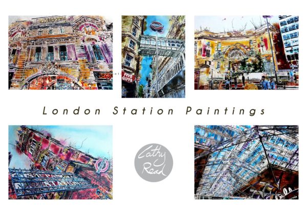 Cathy Read - Artist - London Station Cards