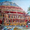 Painting of the Albert Hall, London by contemporary artist Cathy Read