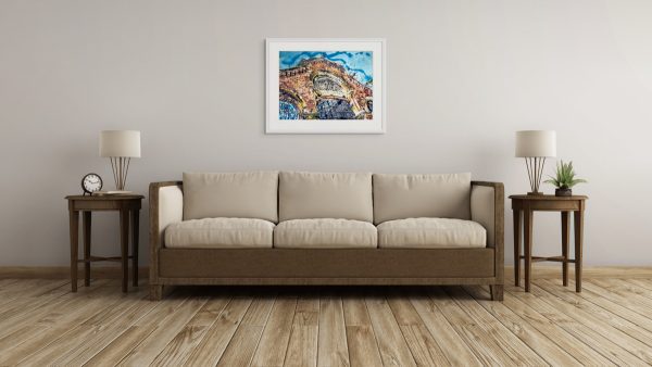 Cathy Read - Artist - Fishmarket painting in a room setting