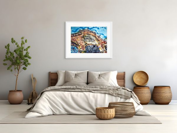 Cathy Read - Artist - Fishmarket painting in a room setting