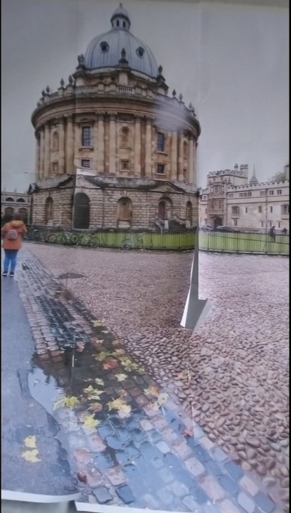 Print copy, work in progress of Radcliffe Camera painting