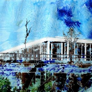 Painting of one of the underpasses in Milton KeynesUnderpass - ©2012 - Cathy Read - Watercolour and acrylic ink- 50x40cm