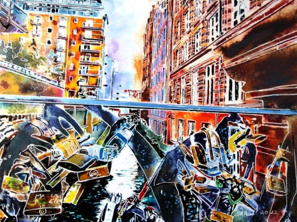 Cathy Read - Artist - Love Locks Painting