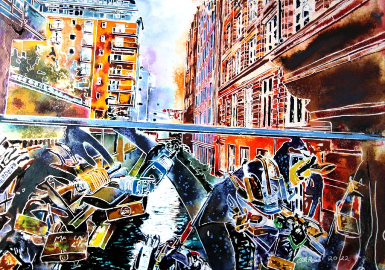 Cathy Read - Artist - Love Locks Painting