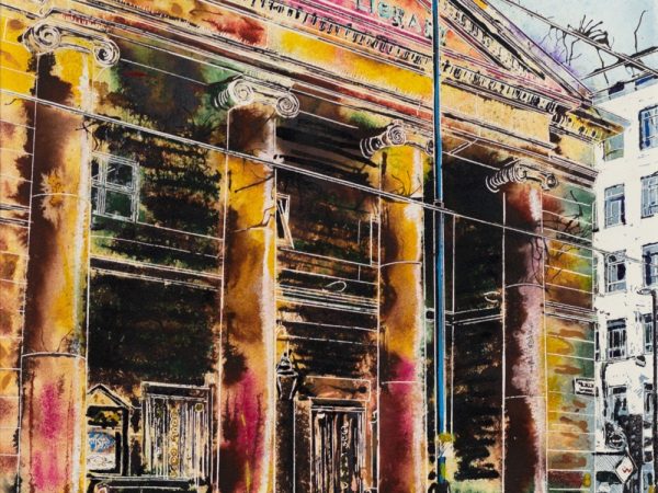 Cathy Read - Artist - Passing by Portico Painting