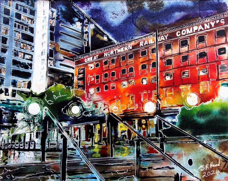 Cathy Read - Artist - Great Northern Railway Company Paintng