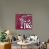 Cathy Read - Artist - Magenta Marvel Painting in a room setting