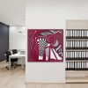 Cathy Read - Artist - Magenta Marvel Painting in a room setting