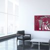 Cathy Read - Artist - Magenta Marvel Painting in a room setting