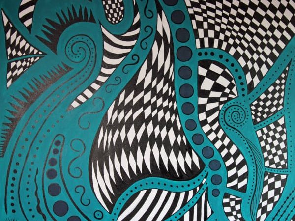 Cathy Read - Artist - Wandering Thoughts Painting