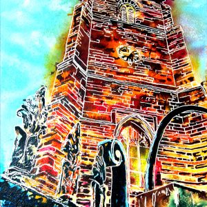 Cathy Read - Artist - St Leonard's Church, Towcester Painting.